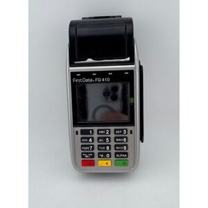 First Data FD410 Credit Card Terminal POS‎ Machine With Printer UNTESTED